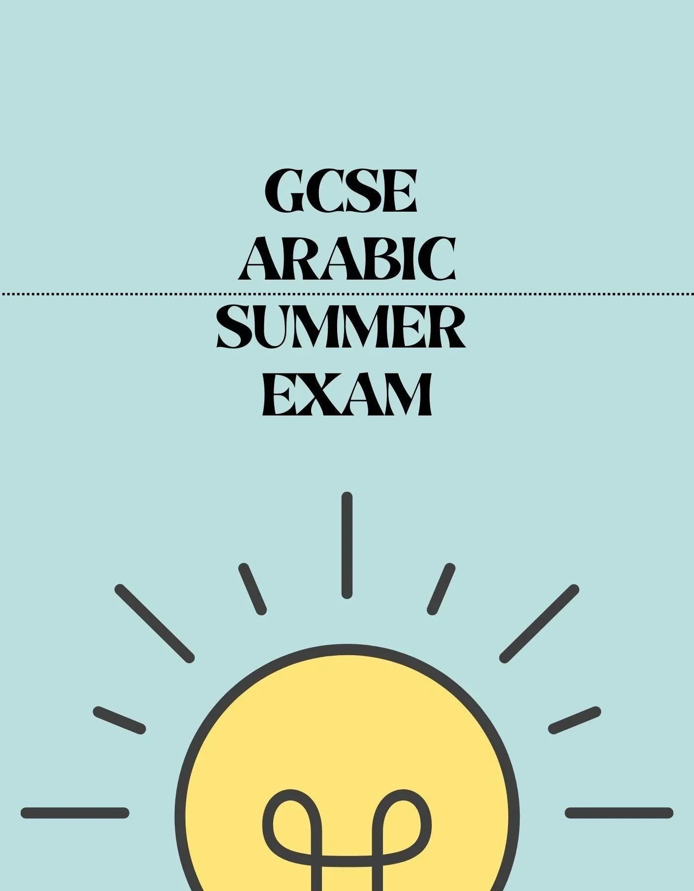 GCSE Arabic - Summer Exam - Exam Centre Birmingham Limited