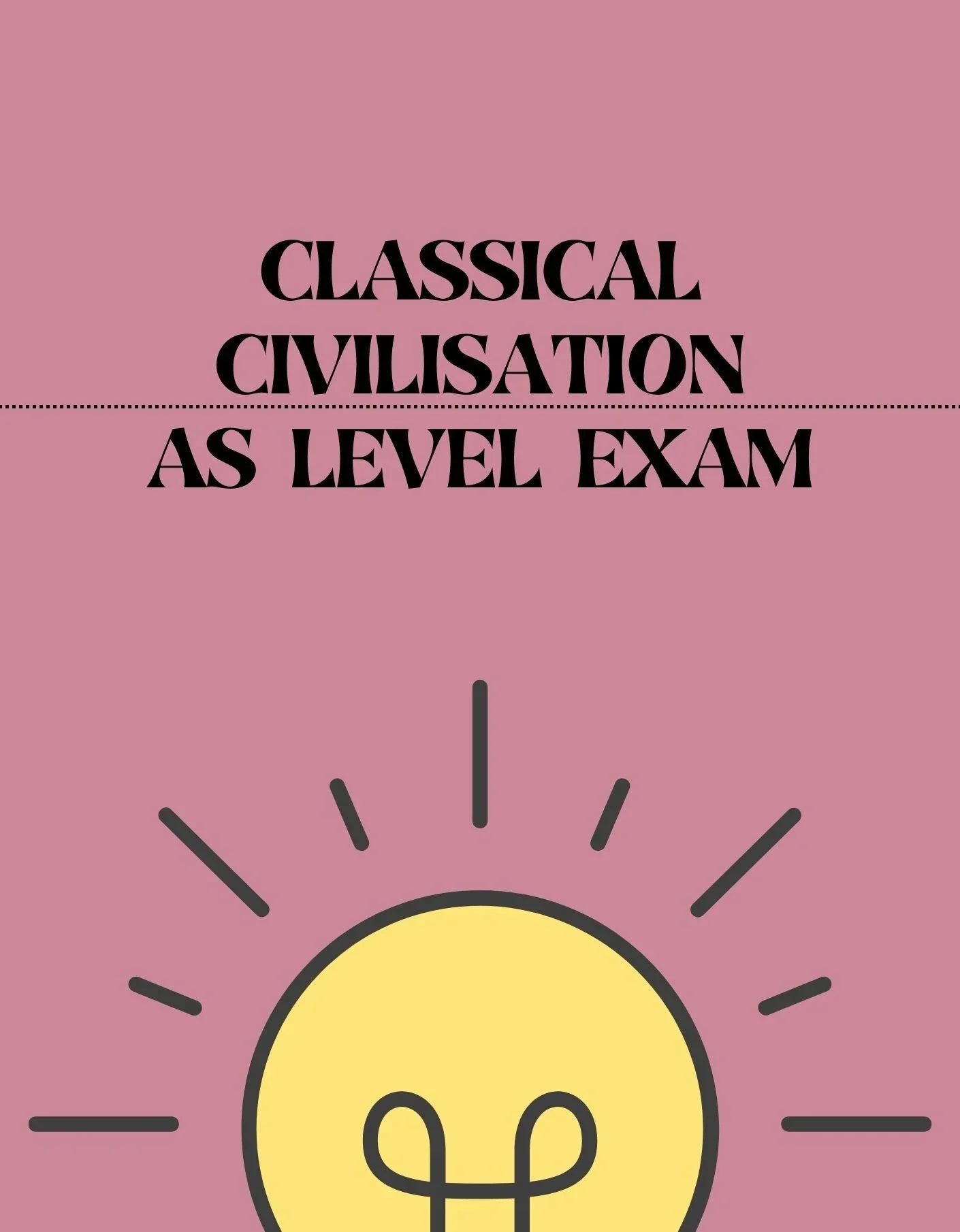 AS Level - Classical Civilisation Exam - Exam Centre Birmingham Limited
