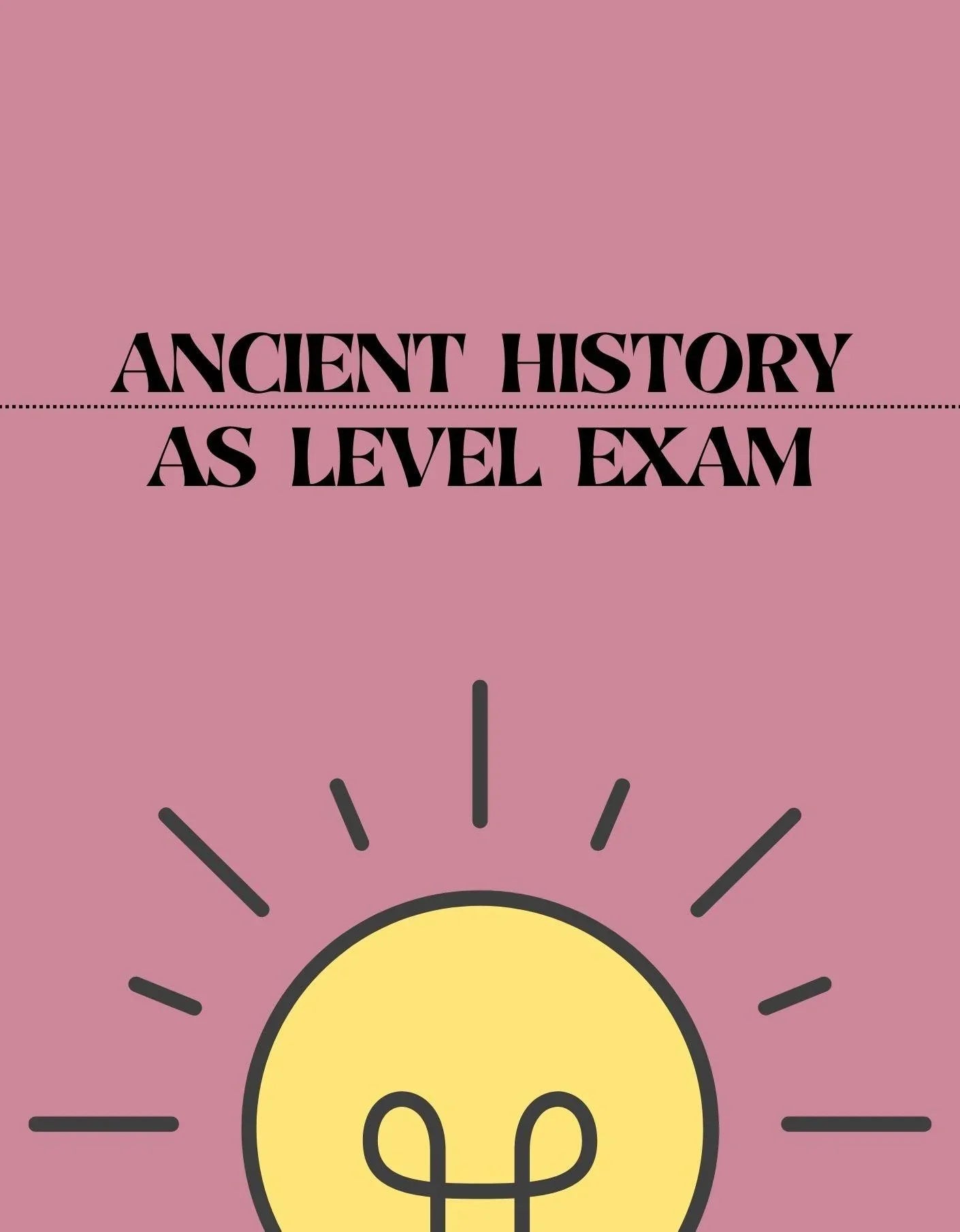 AS Level - Ancient History Exam - Exam Centre Birmingham Limited