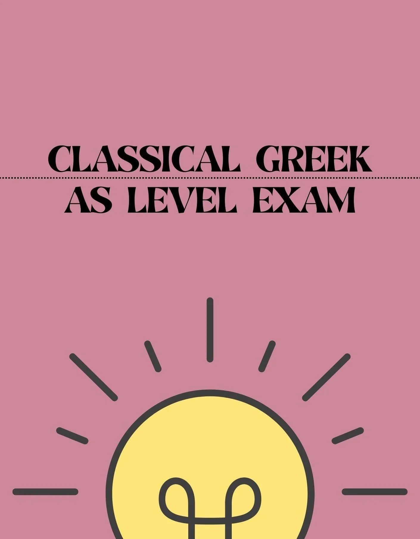 AS Level - Classical Greek Exam - Exam Centre Birmingham Limited