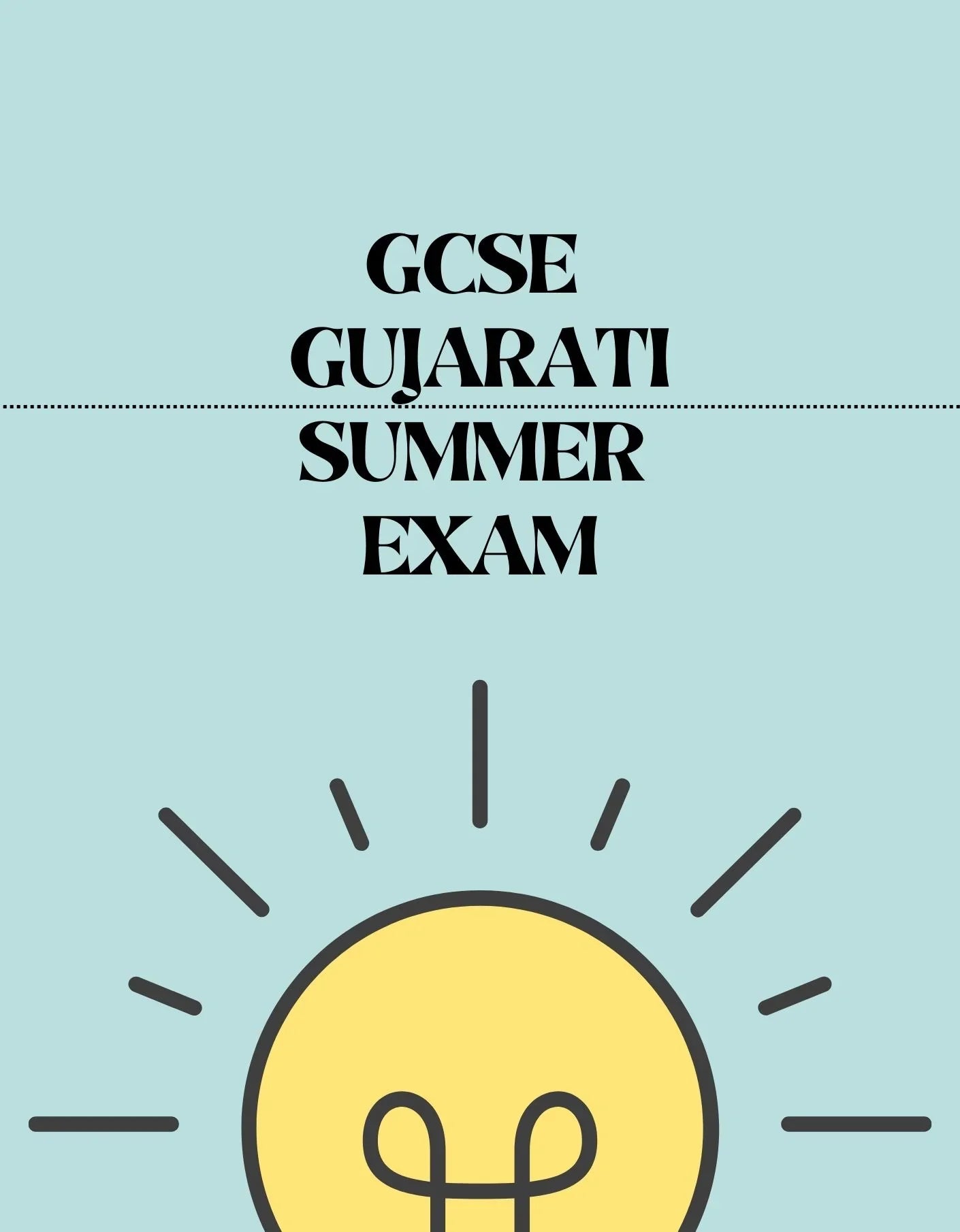 GCSE Gujarati - Summer Exam - Exam Centre Birmingham Limited