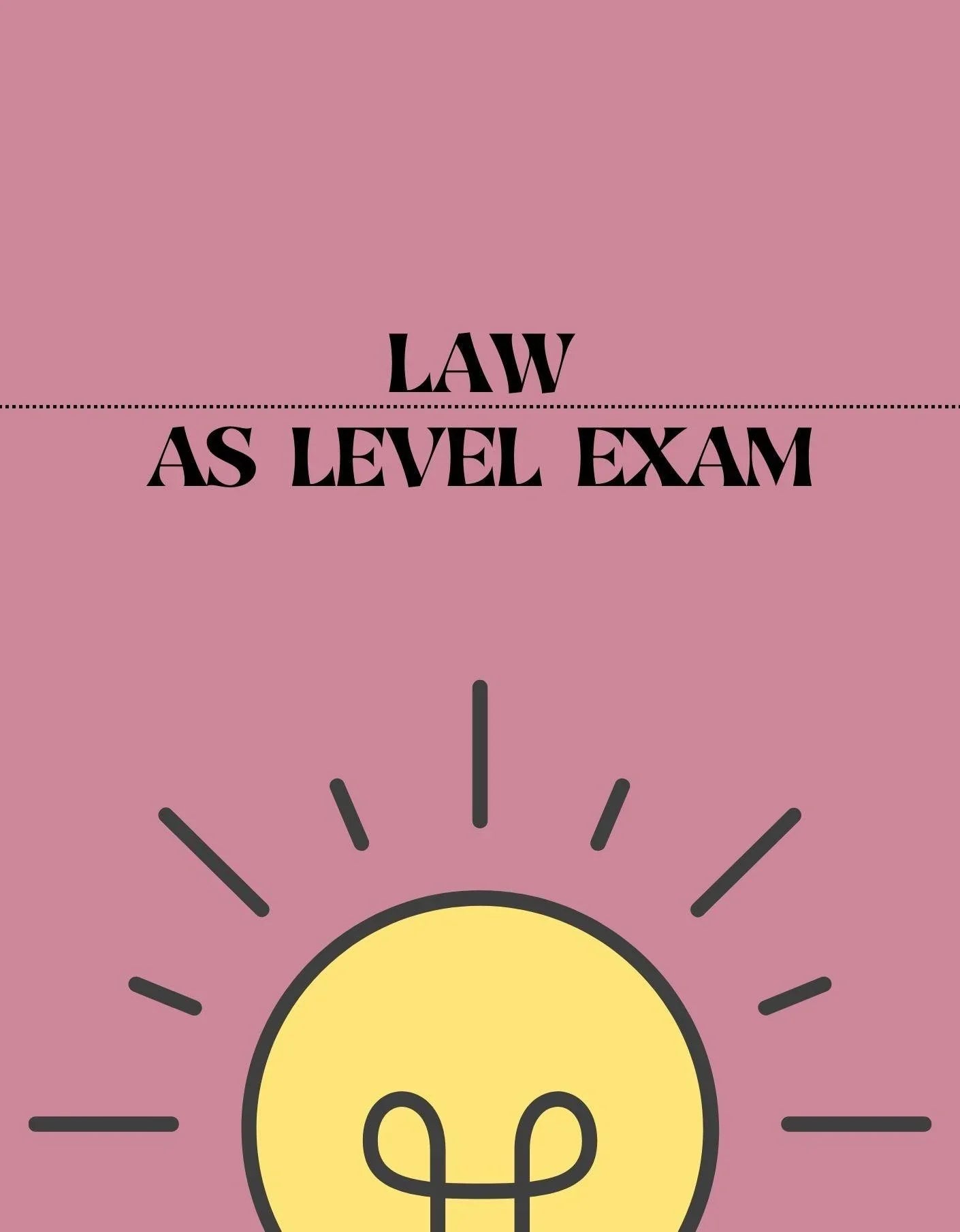 AS Level - Law Exam
