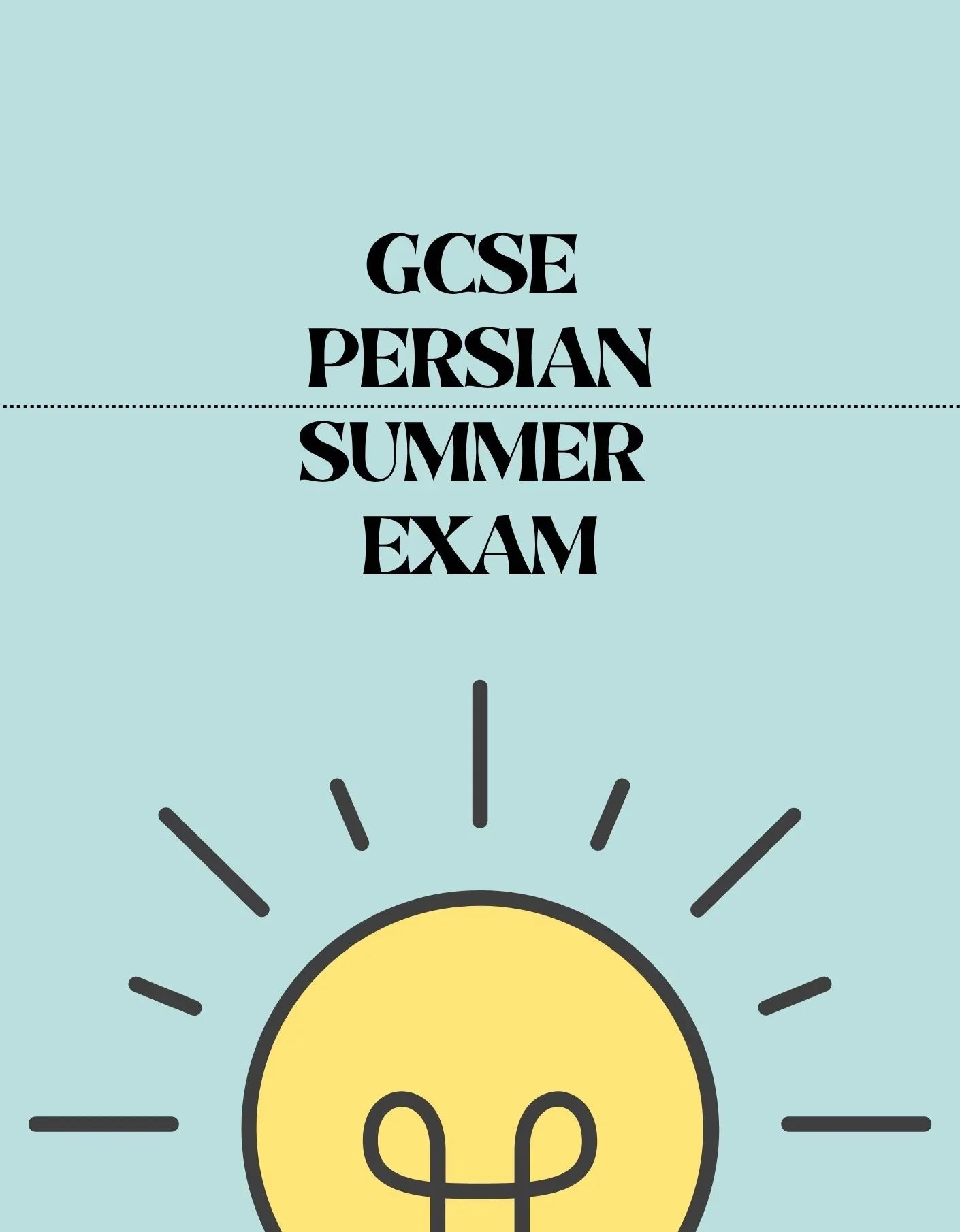 GCSE Persian - Summer Exam - Exam Centre Birmingham Limited