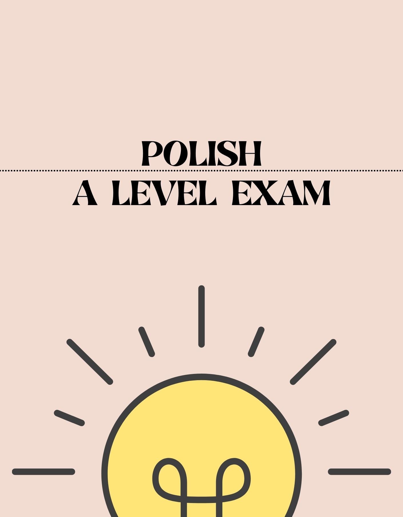 A Level - Polish Exam