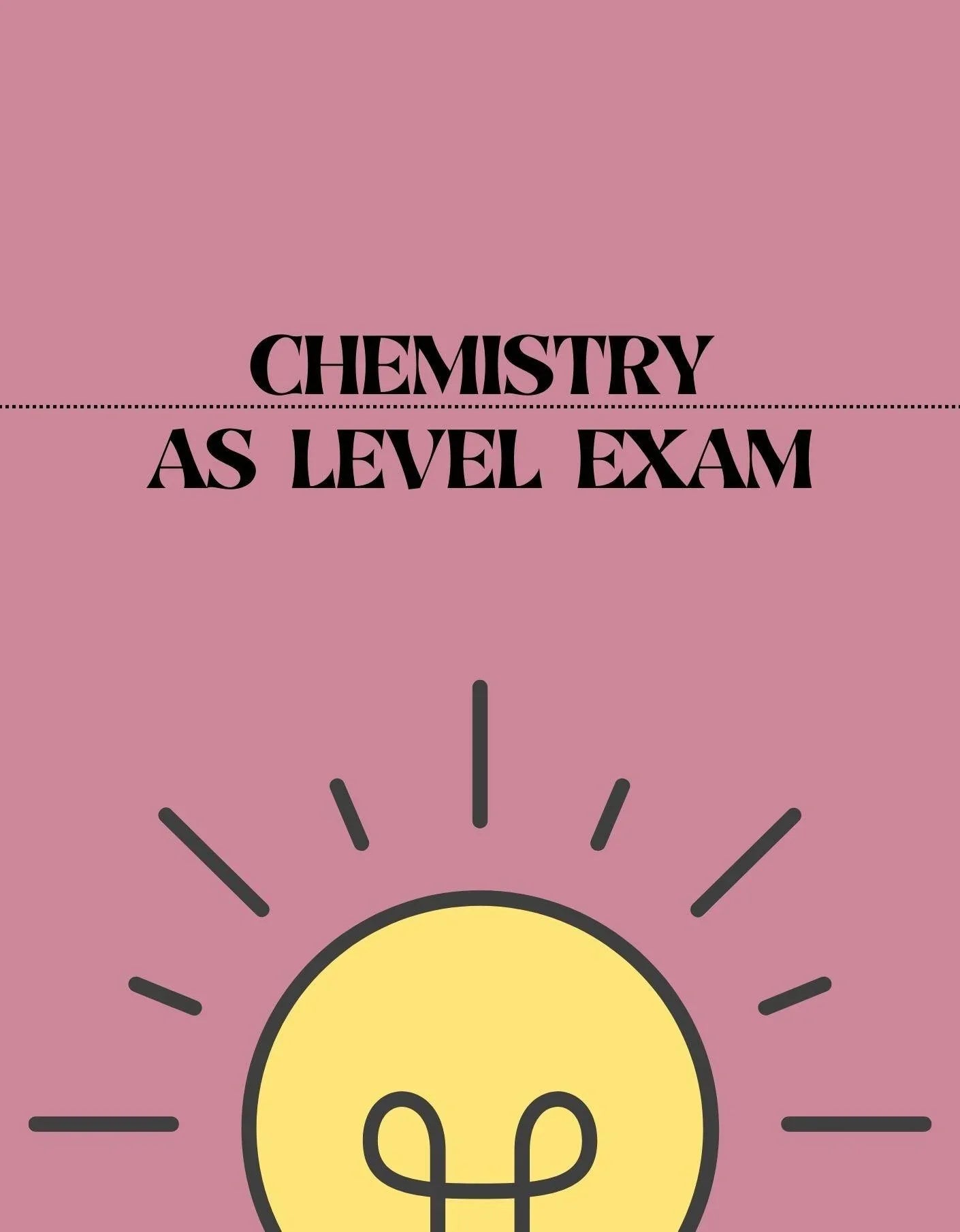 AS Level - Chemistry Exam