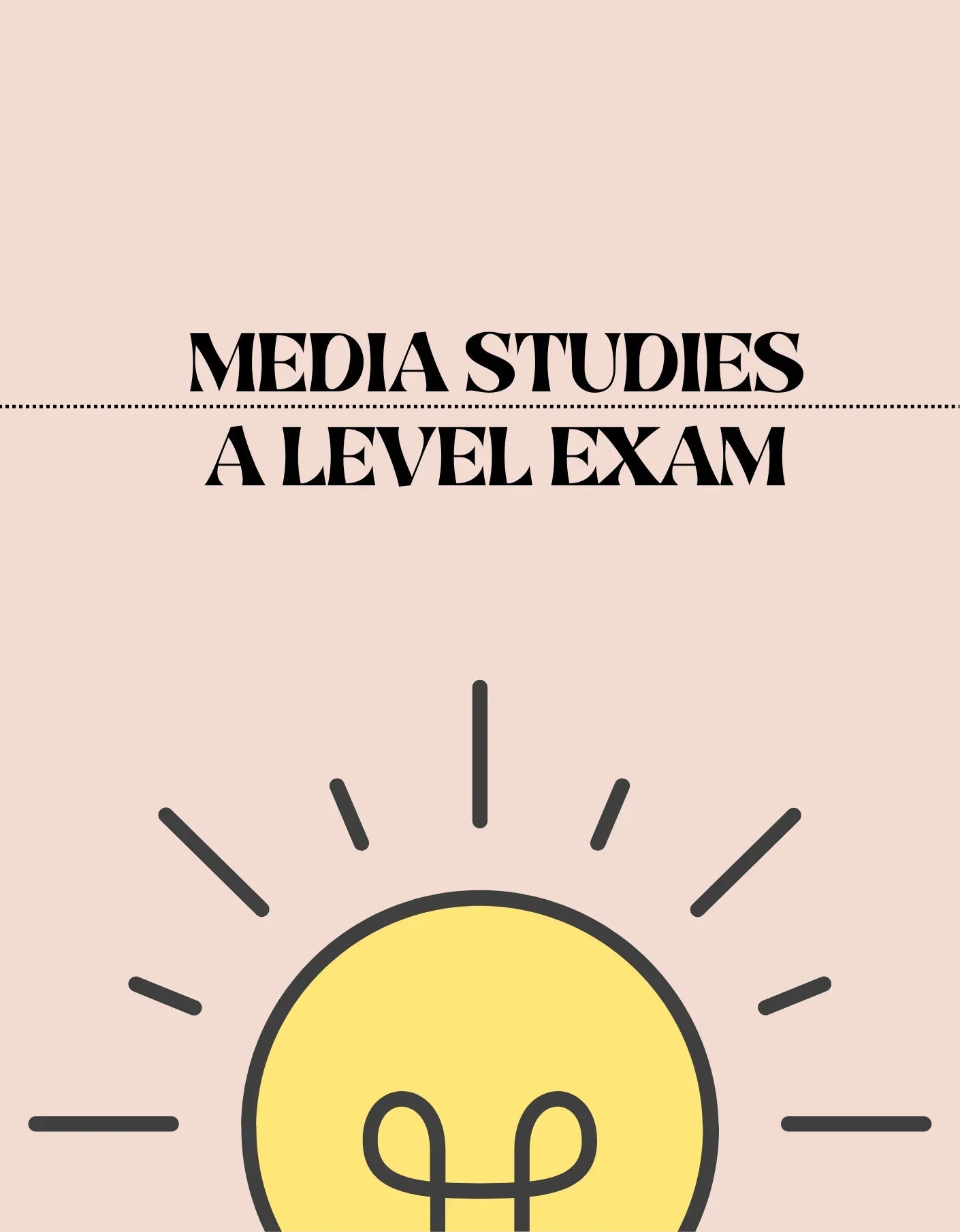 A Level - Media Studies Exam