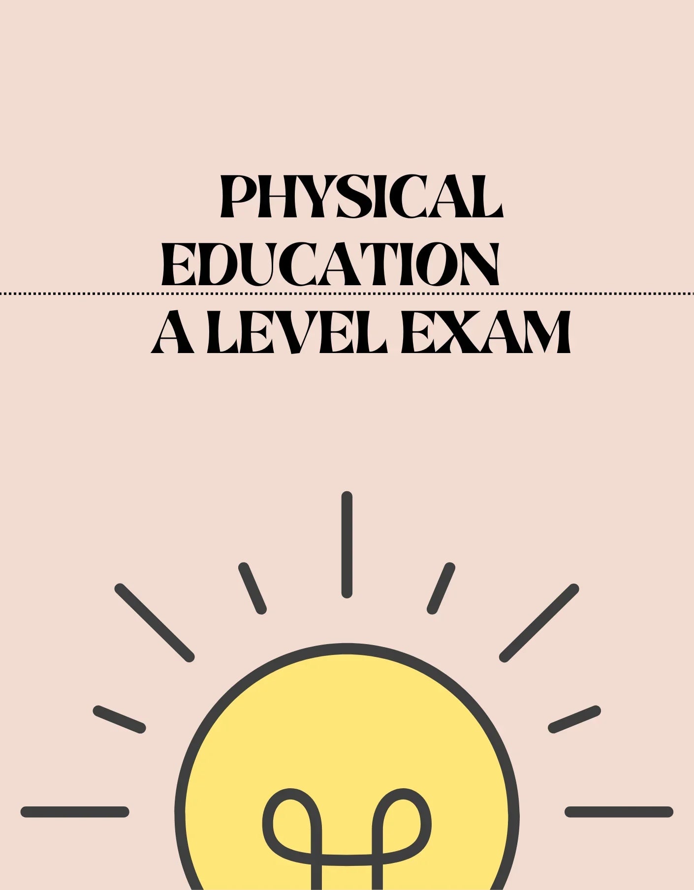 A Level - Physical Education Exam