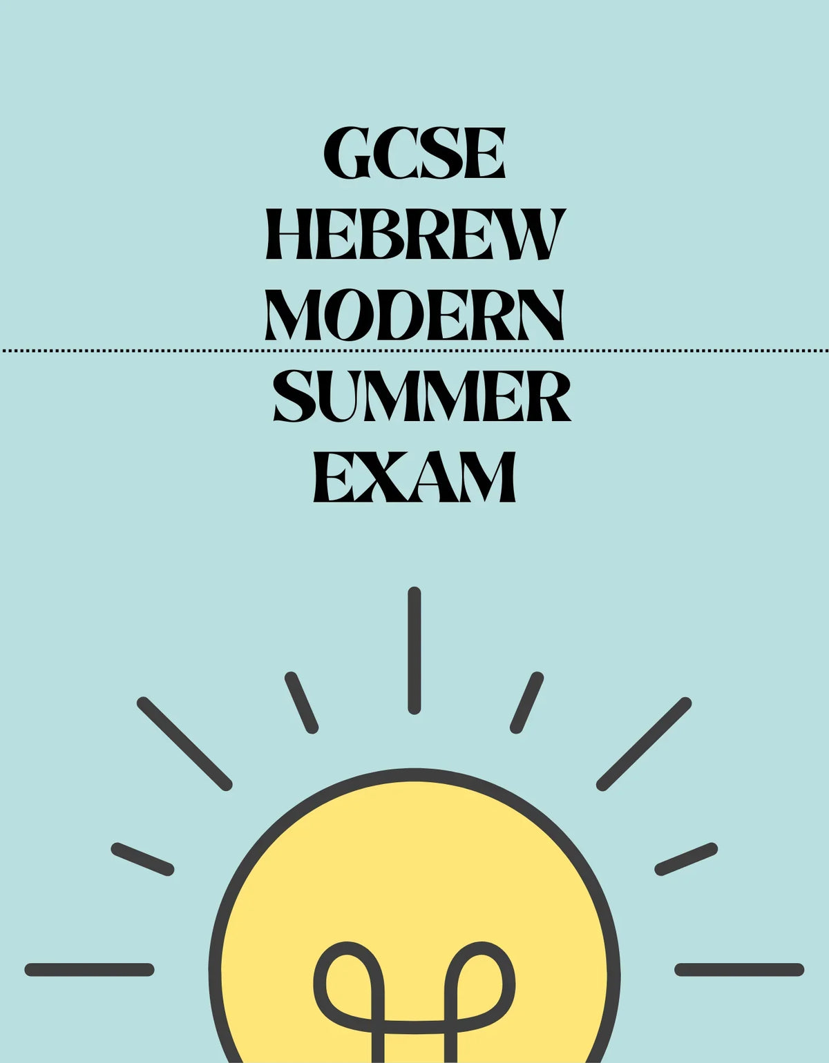 GCSE Modern Hebrew Exam - Exam Centre Birmingham Limited