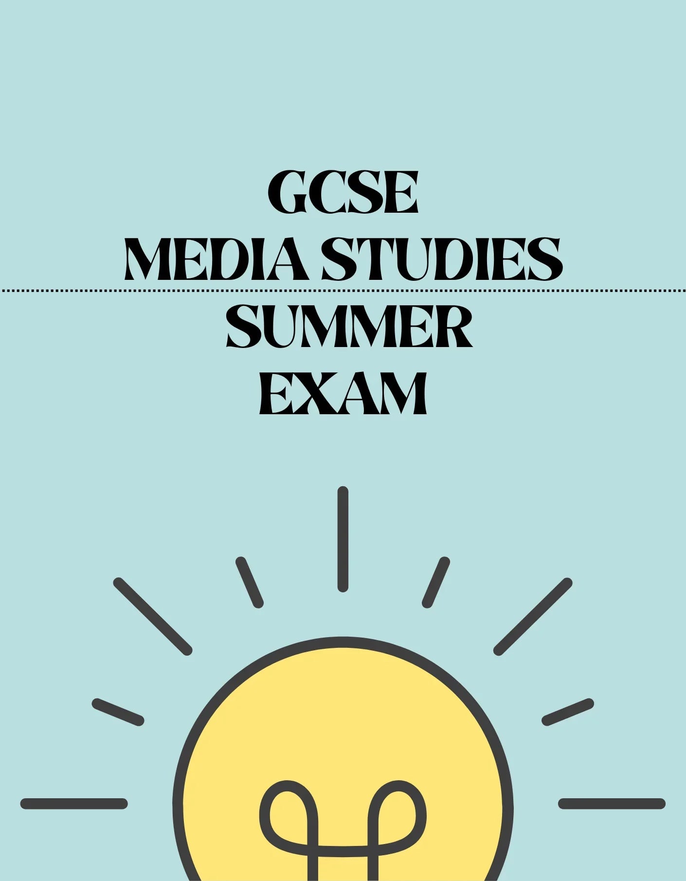 GCSE Media Studies - Summer Exam - Exam Centre Birmingham Limited