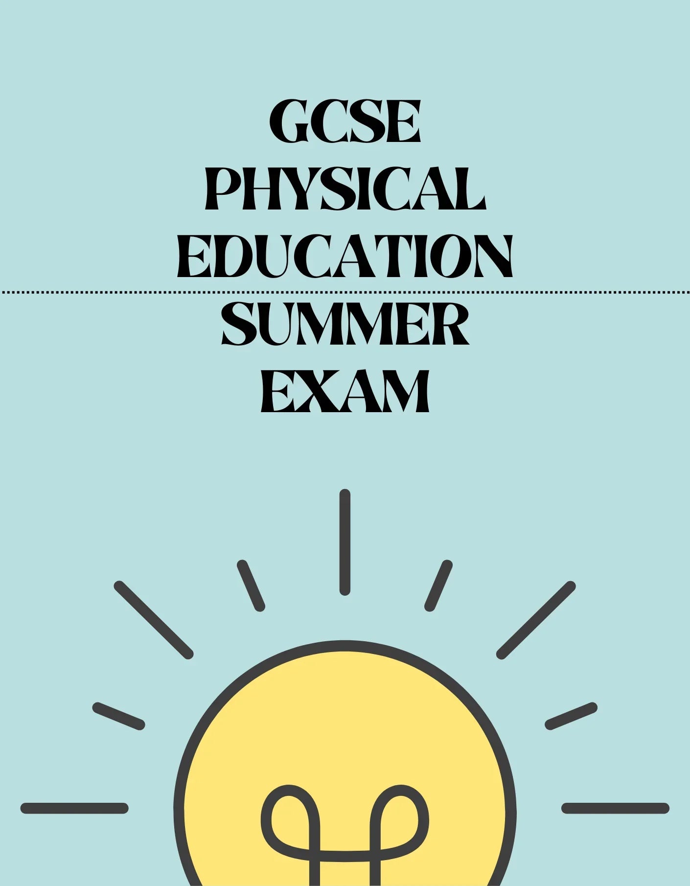 GCSE Physical Education - Summer Exam - Exam Centre Birmingham Limited