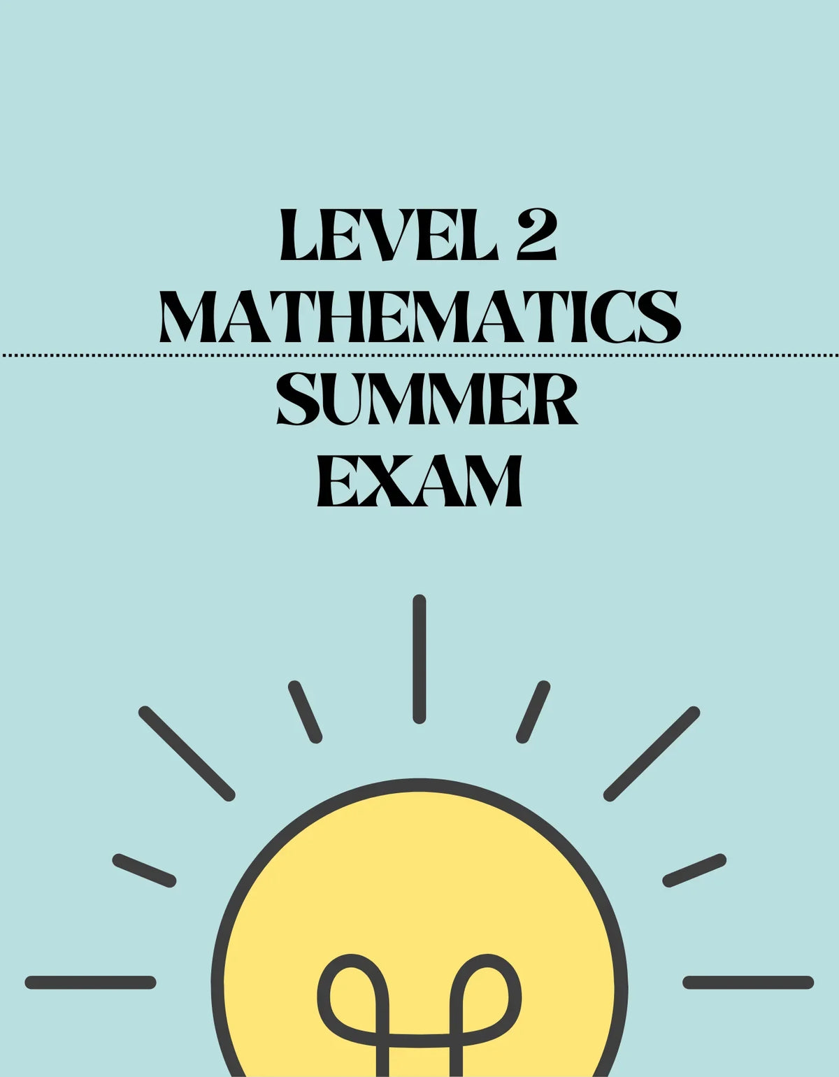 Level 2 Mathematics - Summer Exam - Exam Centre Birmingham Limited
