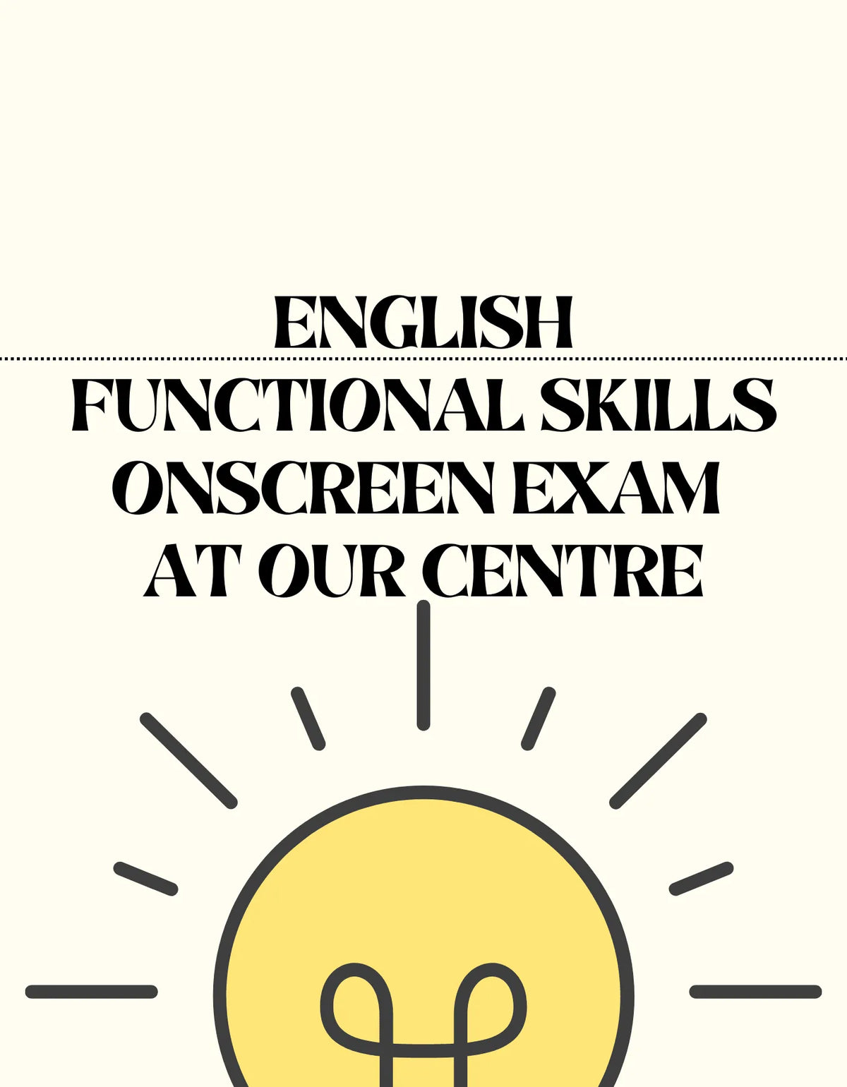 English Functional Skills Onscreen Exam - At Our Centre. - Exam Centre Birmingham Limited
