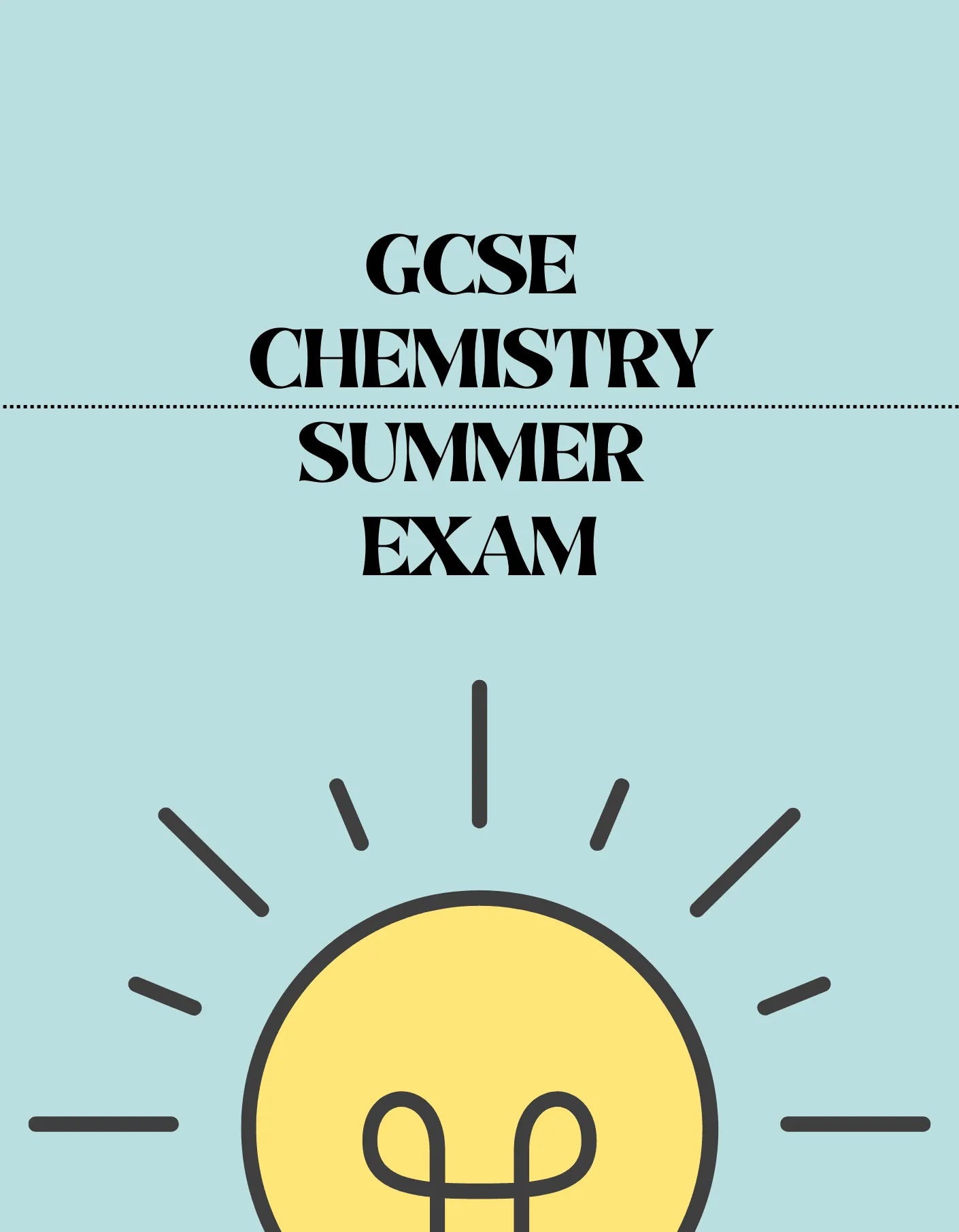 GCSE Chemistry - Summer Exam - Exam Centre Birmingham Limited