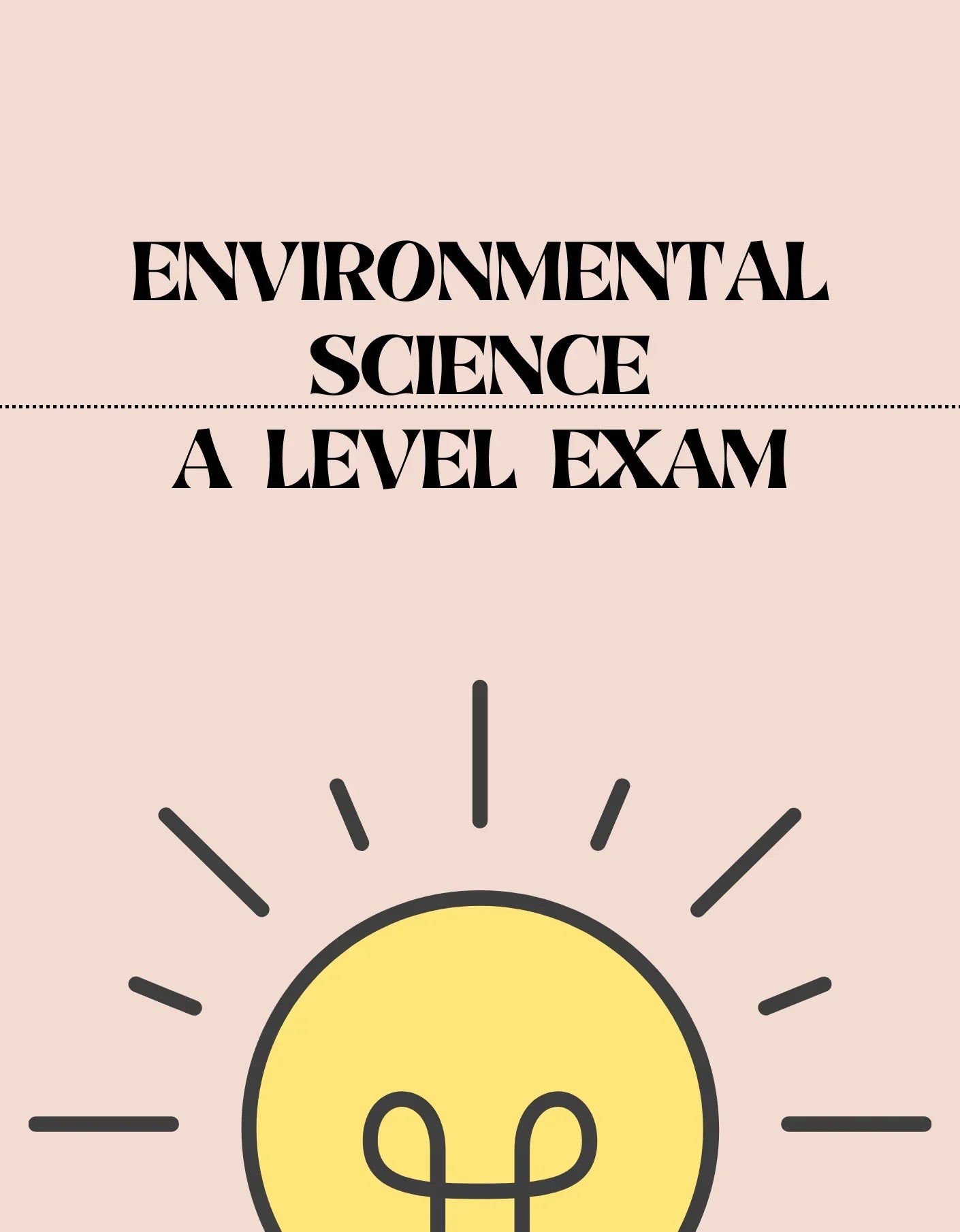 A Level - Environmental Science Exam - Exam Centre Birmingham