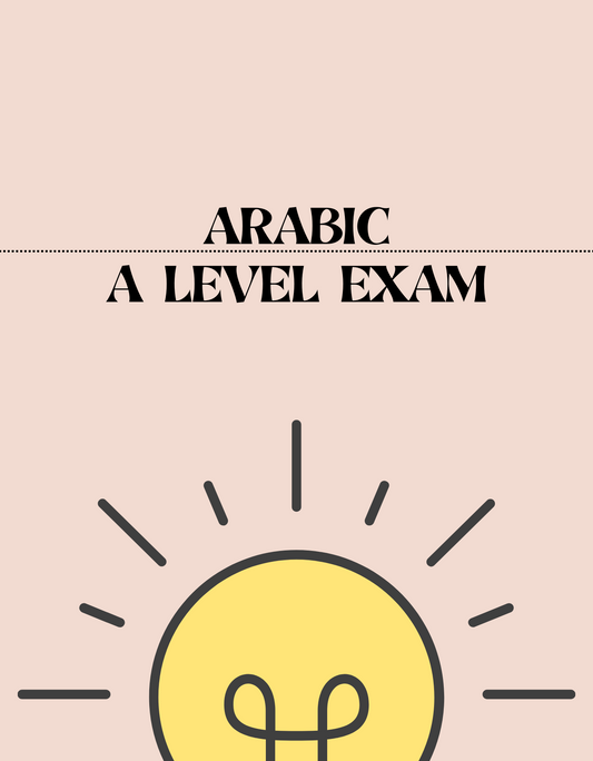 A Level - Arabic Exam - Exam Centre Birmingham Limited