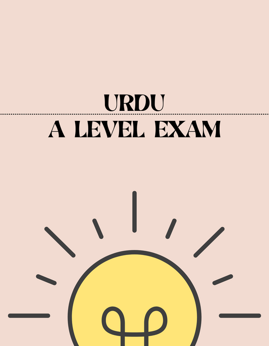 A Level - Urdu Exam - Exam Centre Birmingham Limited