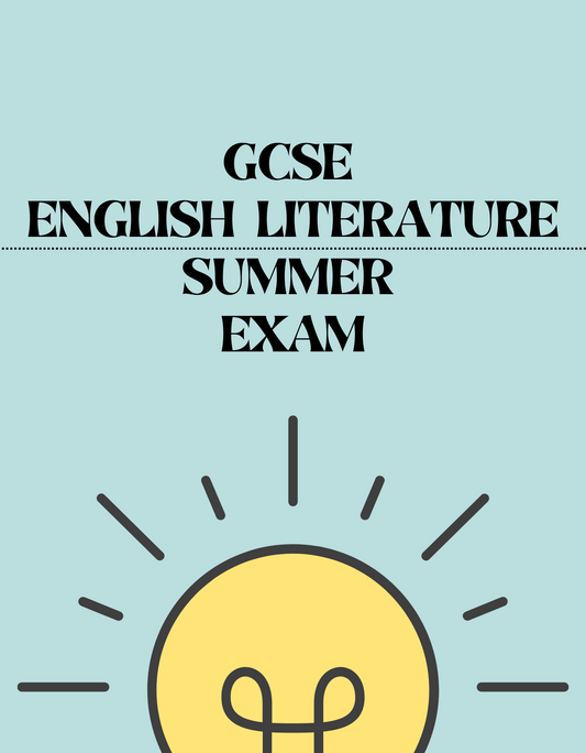 GCSE English Literature - Summer Exam - Exam Centre Birmingham Limited