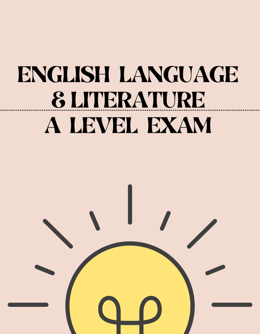 A Level - English Language & Literature Exam - Exam Centre Birmingham Limited