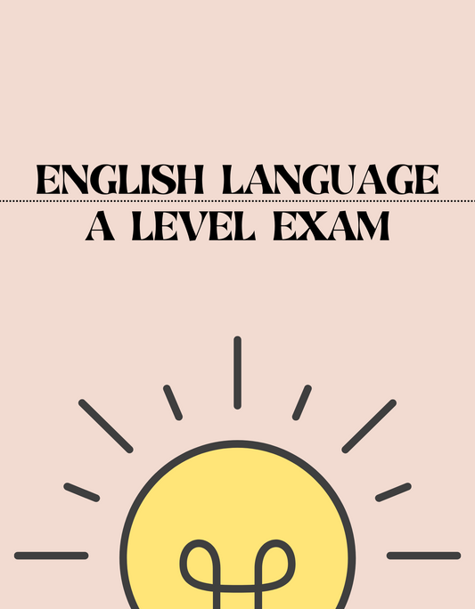 A Level - English Language Exam - Exam Centre Birmingham Limited