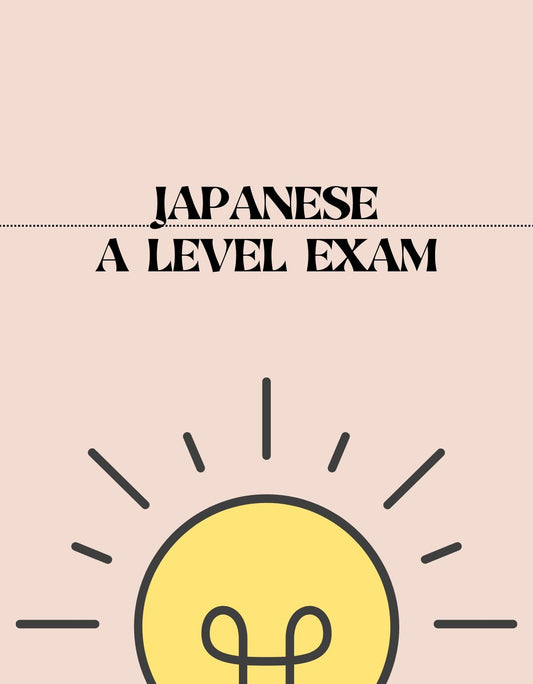 A Level - Japanese Exam - Exam Centre Birmingham Limited