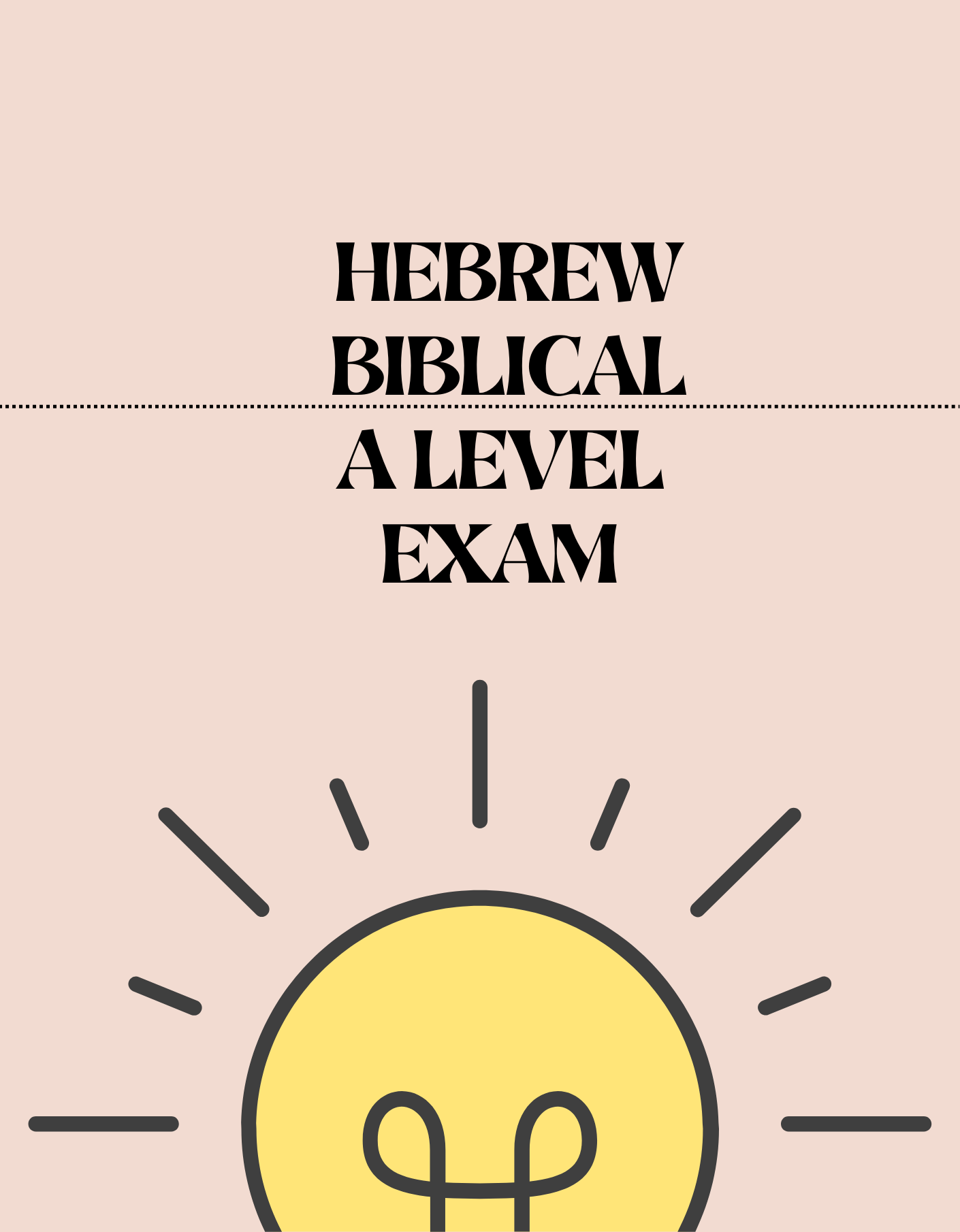 A Level - Biblical Hebrew Exam
