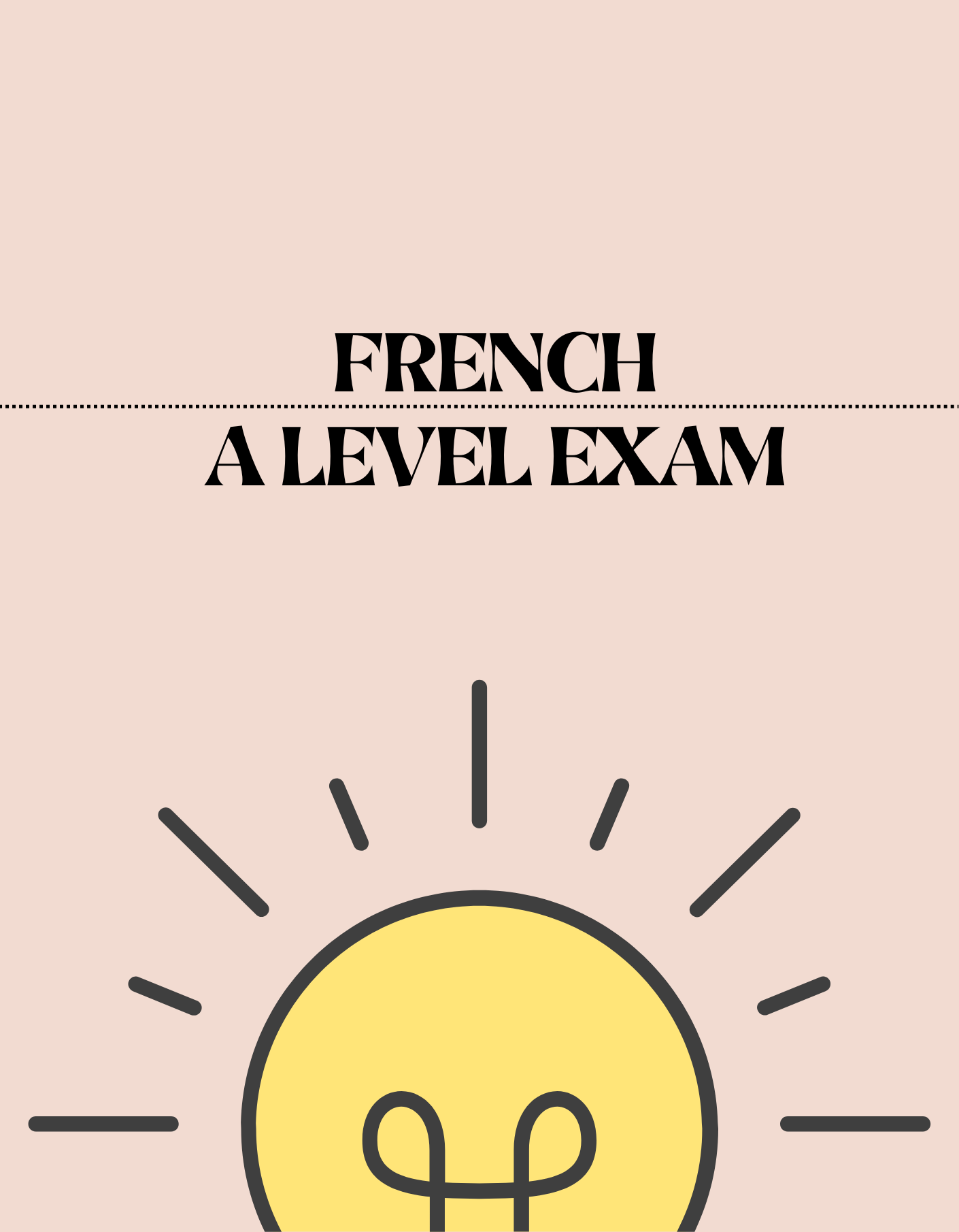 A Level - French Exam