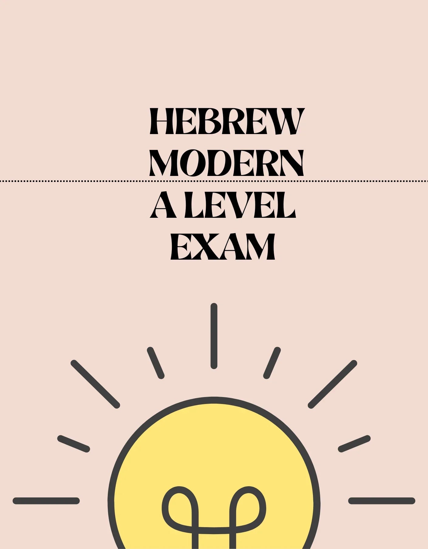 A Level - Modern Hebrew Exam - Exam Centre Birmingham – EXAM CENTRE ...