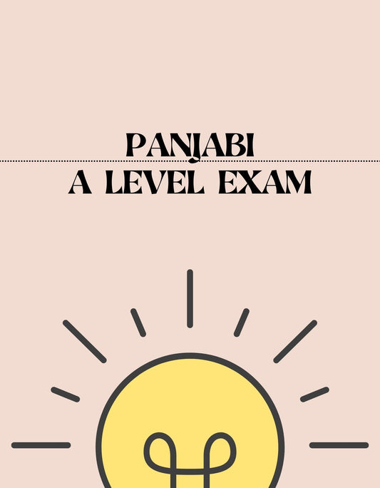 A Level - Panjabi Exam