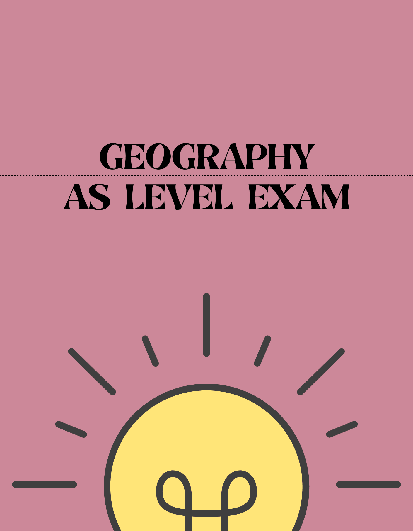 AS Level - Geography Exam