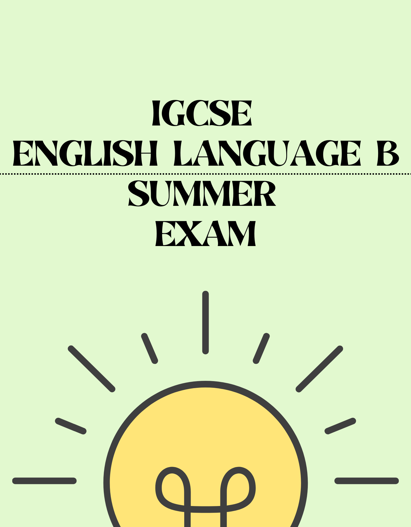 IGCSE English Language B - Summer Exam - Exam Centre Birmingham Limited