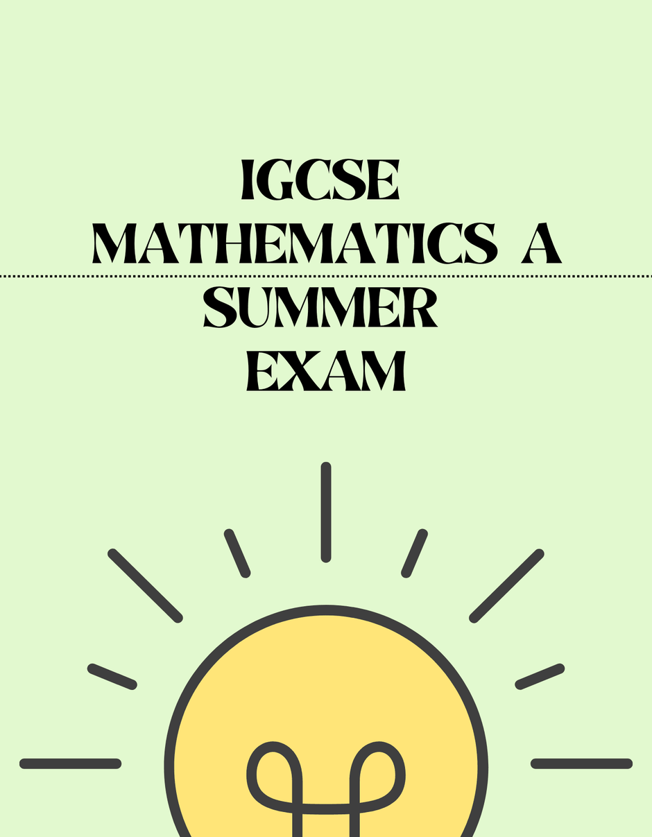 IGCSE Summer Exams for Summer 2025 Exams. Exam Centre Birmingham Limited