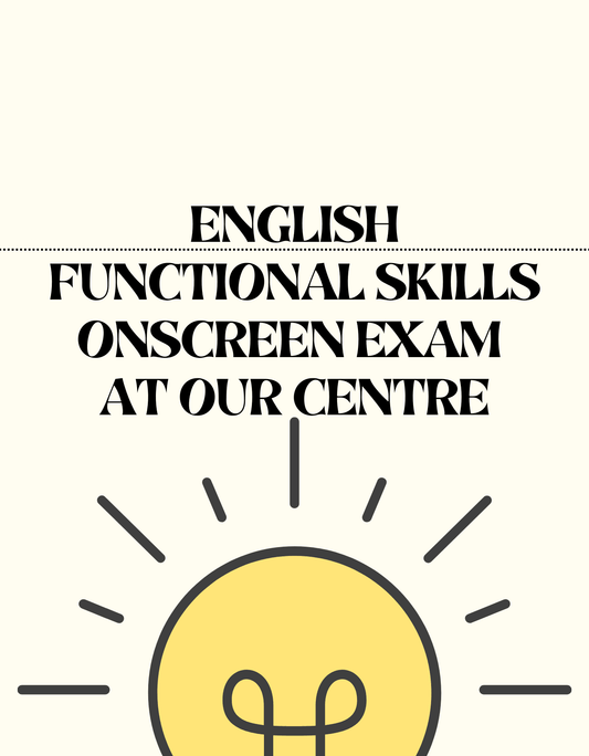 English Functional Skills Onscreen Exam - At Our Centre. - Exam Centre Birmingham Limited