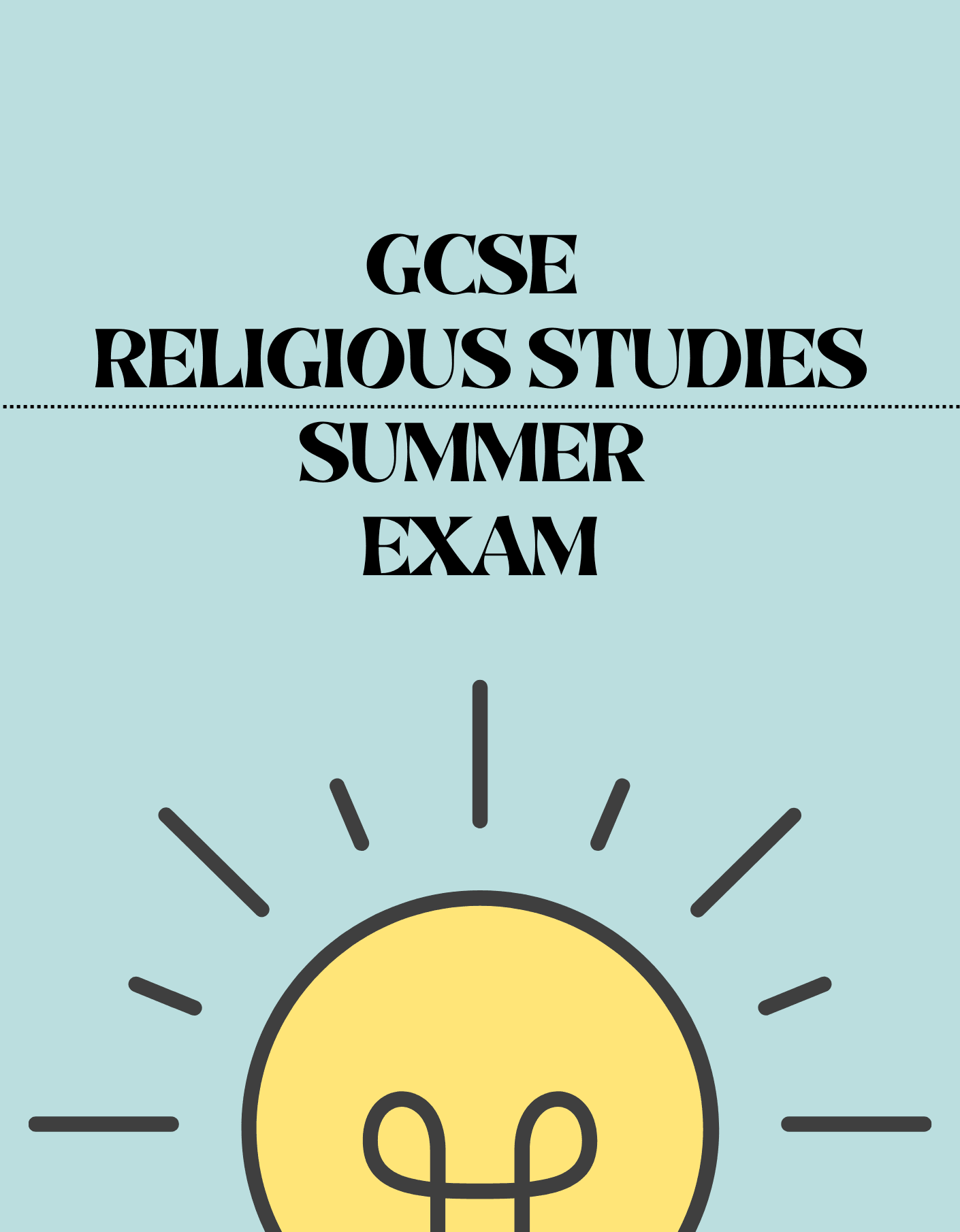 GCSE Religious Studies - Summer Exam - Exam Centre Birmingham Limited