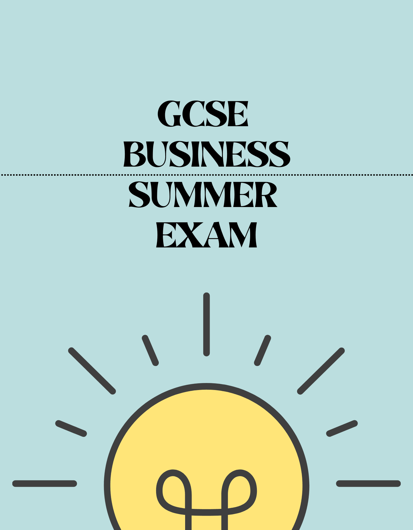 GCSE Business - Summer Exam - Exam Centre Birmingham Limited