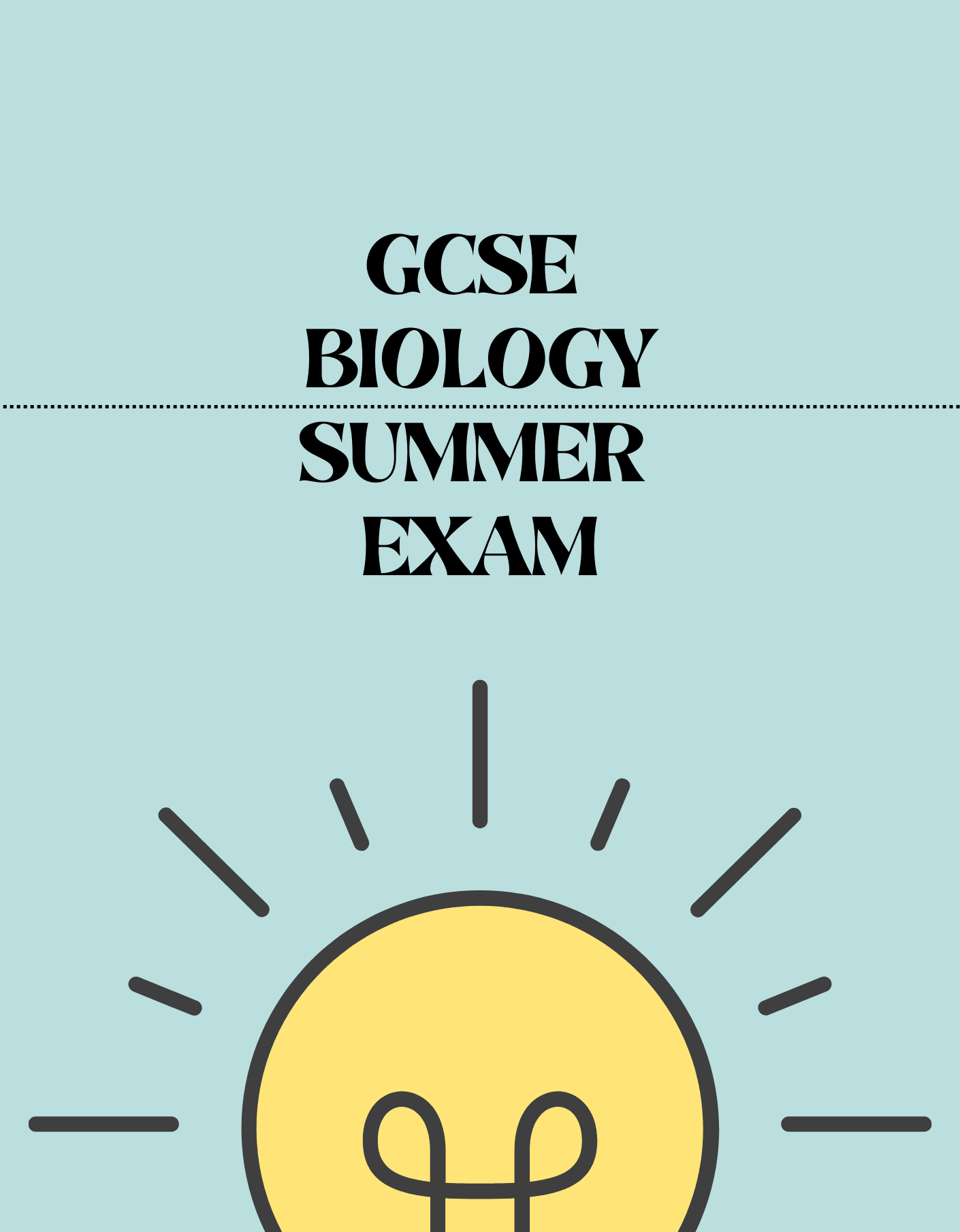 GCSE Biology - Summer Exam - Exam Centre Birmingham Limited