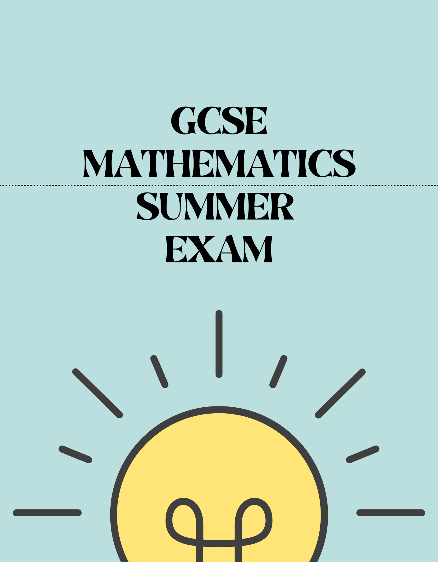 GCSE Mathematics - Summer Exam - Exam Centre Birmingham Limited
