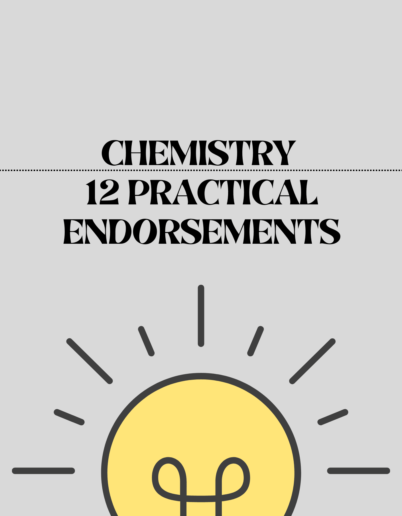 12 Practical Endorsements A Level Chemistry Without Examinations. - Exam Centre Birmingham Limited