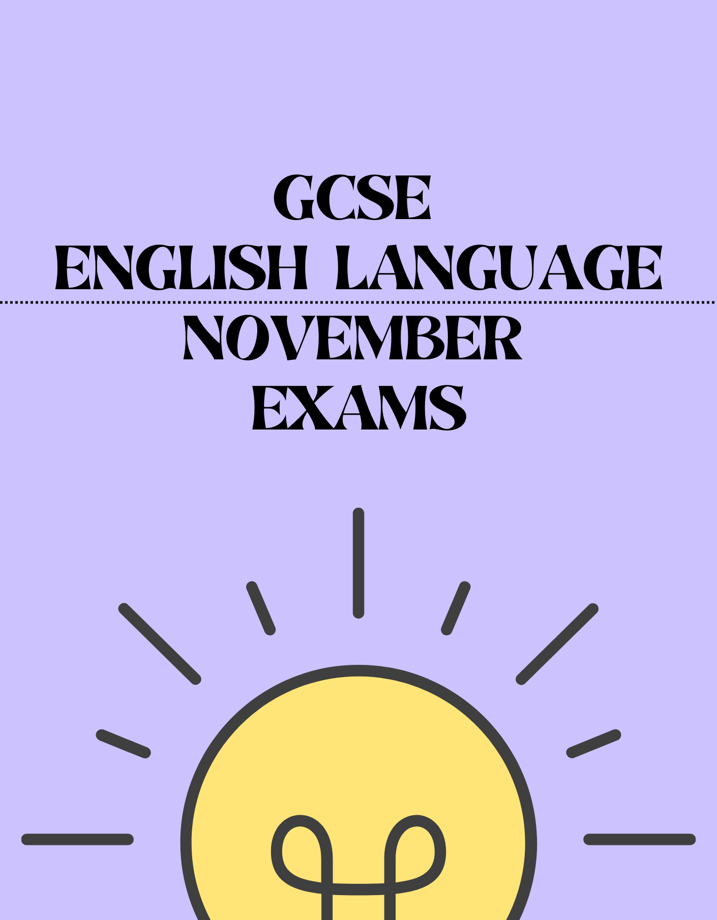 GCSE English Language - November Series Examinations. - Exam Centre Birmingham Limited