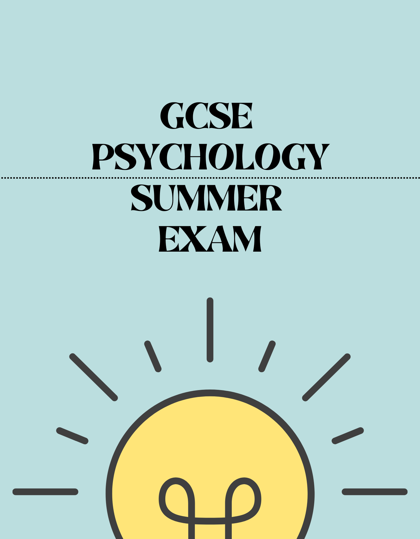 GCSE Psychology - Summer Exam - Exam Centre Birmingham Limited