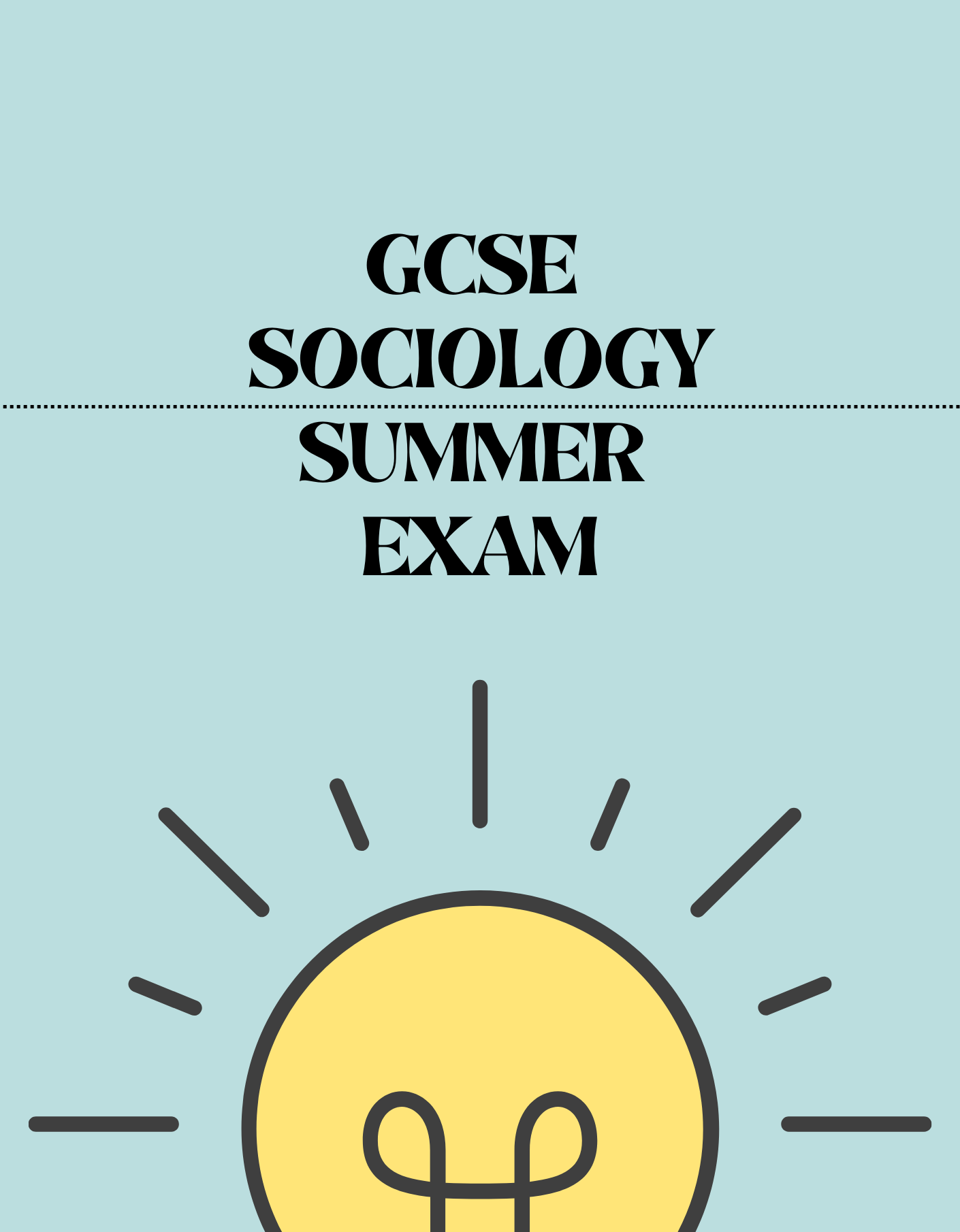 GCSE Sociology - Summer Exam - Exam Centre Birmingham Limited