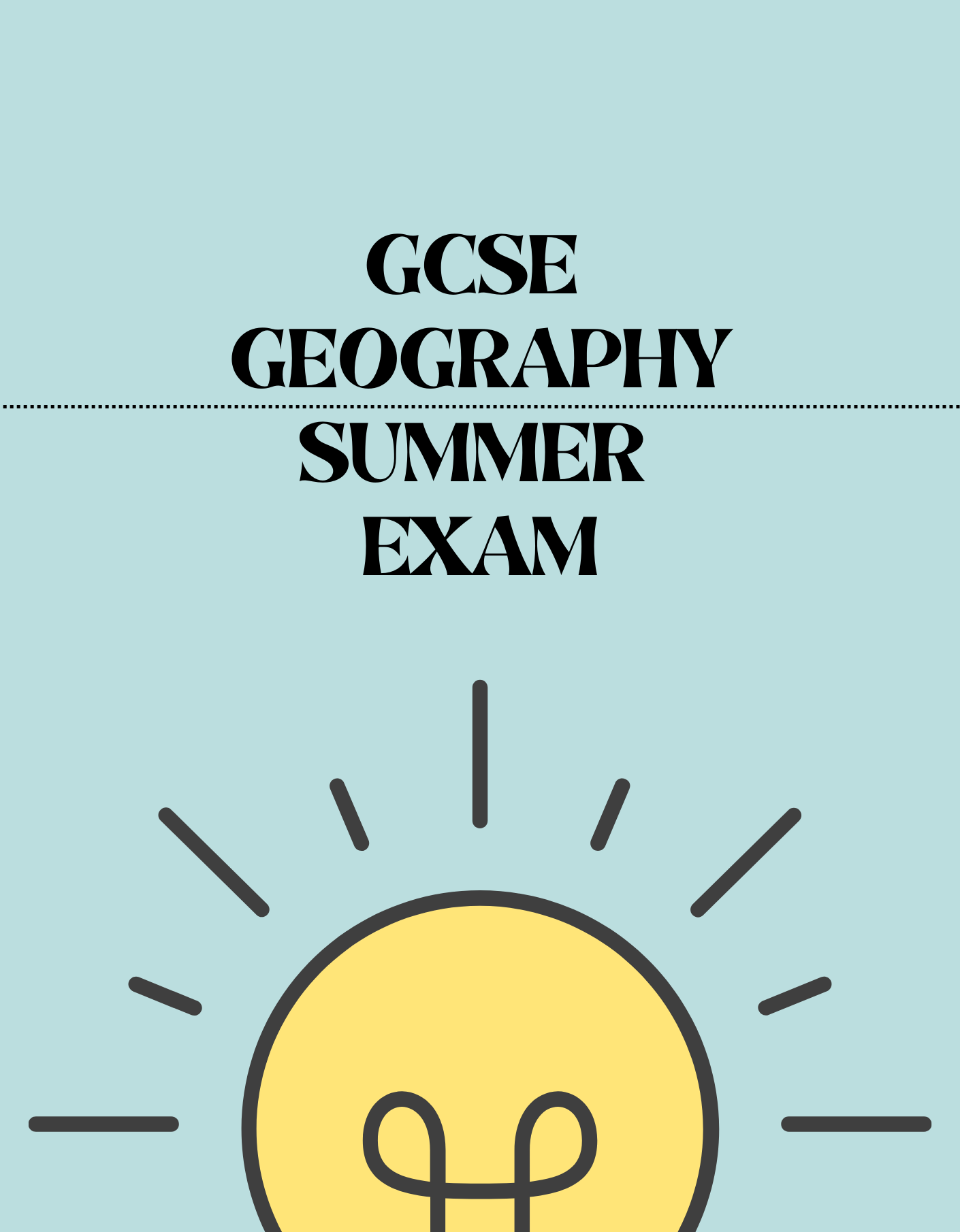 GCSE Geography - Summer Exam - Exam Centre Birmingham